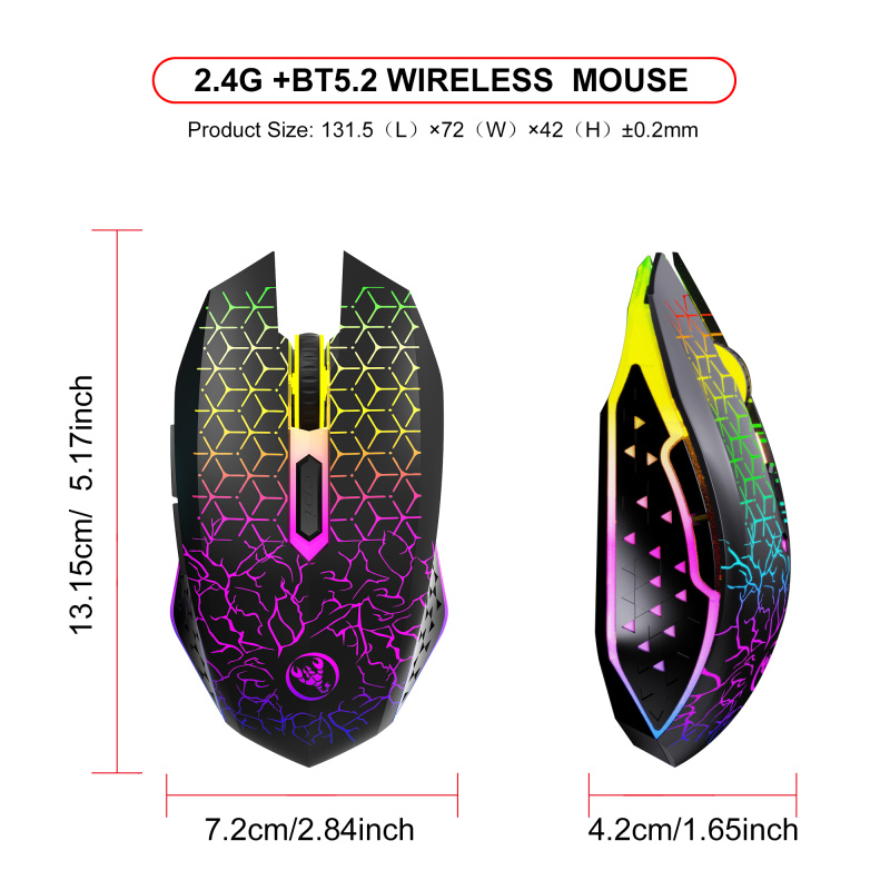 T34 dual-mode rechargeable wireless mouse